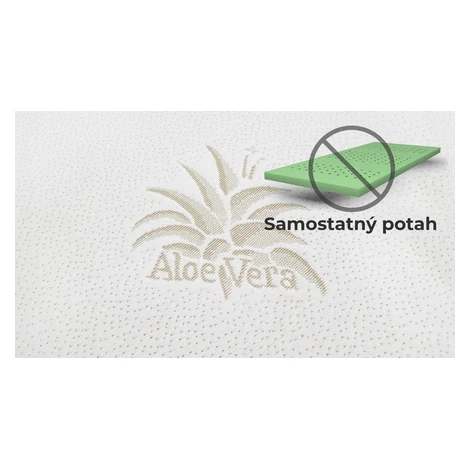 BEDTON Samostatný potah na topper ALOE VERA nepodšitý (170g/m²) - bez matrace Šířka: 140 cm, Dél