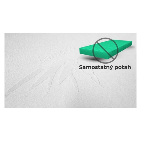 BEDTON Samostatný potah na matraci BAMBOO nepodšitý (280g/m²) - bez matrace Šířka: 160 cm, Délka
