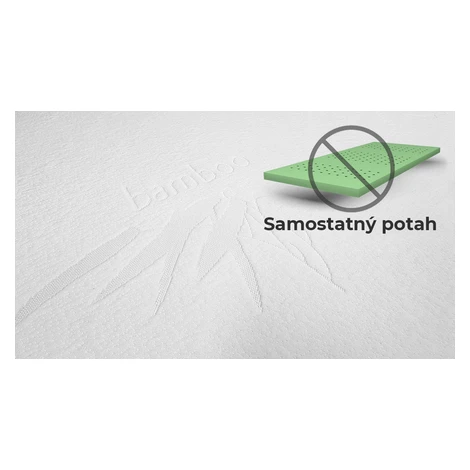 BEDTON Samostatný potah na topper BAMBOO nepodšitý (280g/m²) - bez matrace Šířka: 120 cm, Délka: