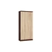 Regál R 80 cm CLP 2 dvířka 8 poliček wenge/dub sonoma