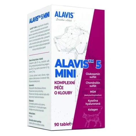 Alavis 5 MINI Kloubní přípravek pro psy a kočky 90 tbl