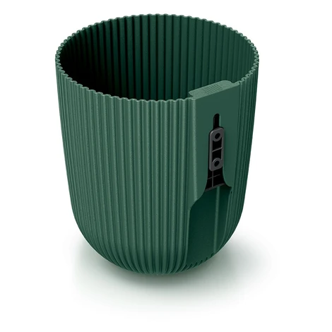 Prosperplast Nástěnný květináč MILLA WALL 14,6 cm tmavě zelený