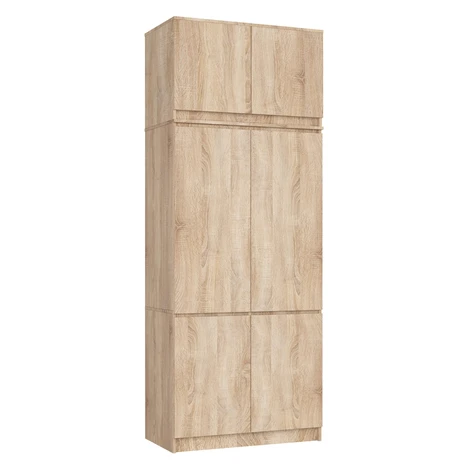 Ak furniture Šatní skříň s nástavcem Star 02 90 cm dub Sonoma