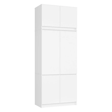 Ak furniture Šatní skříň s nástavcem Star 02 90 cm bílá