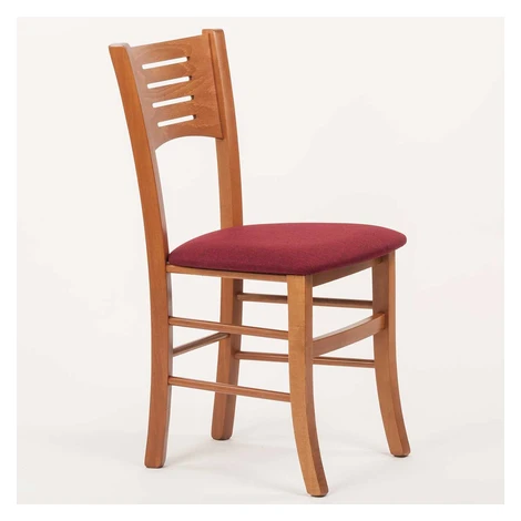 Stima Židle ATALA s čalouněným sedákem Odstín: Rustikál, Látky: LUX bordo 15