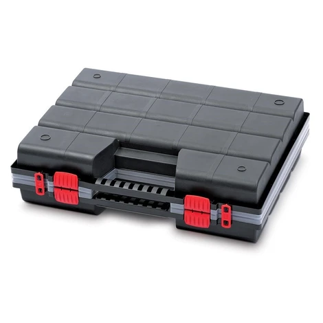 Prosperplast s.r.o. Dvojkufříkový organizér 49 × 39 × 13 cm, černá