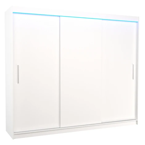 Šatní skříň s posuvnými dveřmi s LED osvětlením Antos 250 cm - ADRK FURNITURE