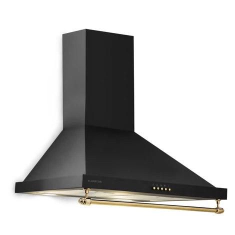 Klarstein Montblanc 60, digestoř, 60 cm, nástěnná, 610 m³/h, LED, lišta, černá