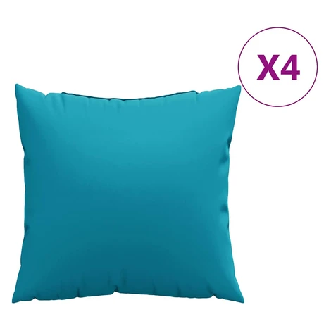 vidaXL Polštáře na pohovku 4 ks modré 50x50 cm látkové
