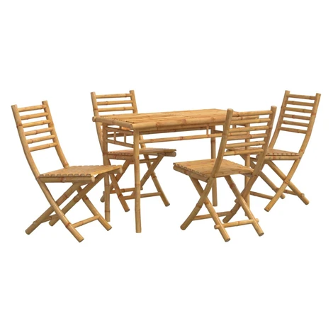 vidaXL 5dílný zahradní jídelní set bambus