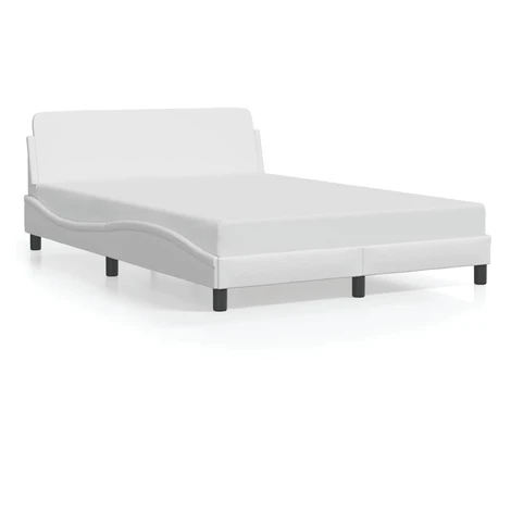 vidaXL Rám postele Dover bílý 137 x 190 cm umělá kůže