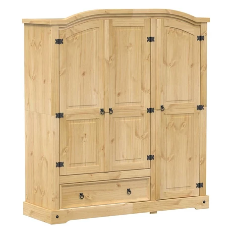 vidaXL Šatní skříň Corona 151,5 x 52 x 170 cm masivní borové dřevo