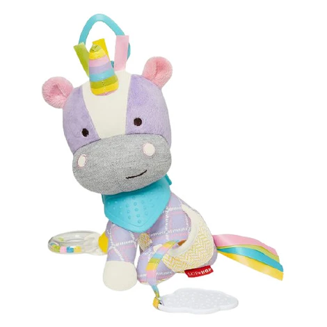 SKIP HOP Hračka aktivní na C kroužku Bandana Buddies Jednorožec 0m+