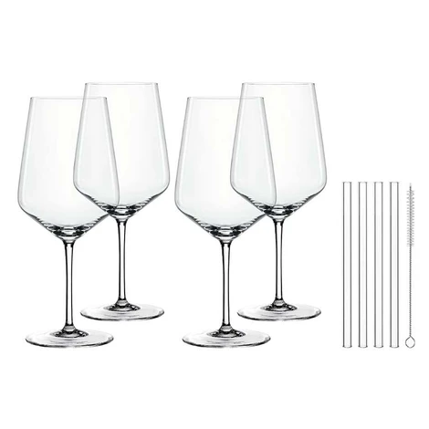 Sada koktejlových sklenic s brčky Nachtmann Coctail Spritz 630 ml 4-pack