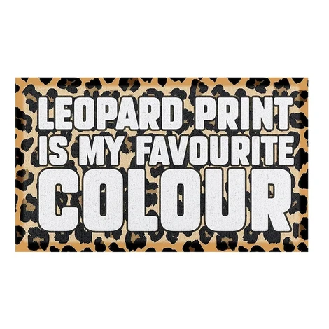 Rohožka Artsy Doormats Brown Leopard 70x40 cm