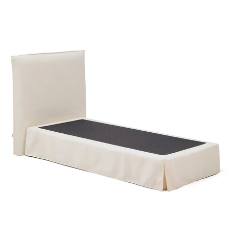 Bílá čalouněná jednolůžková postel 90x200 cm Jaira – Kave Home