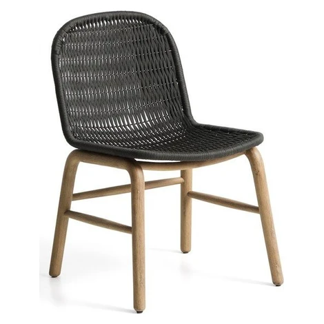Tmavě šedá zahradní židle Alipa – Kave Home