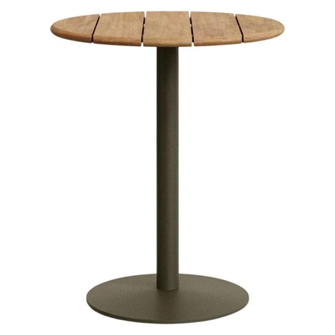 Kulatý zahradní barový stolek s deskou z akácie ø 80 cm Esilda – Kave Home