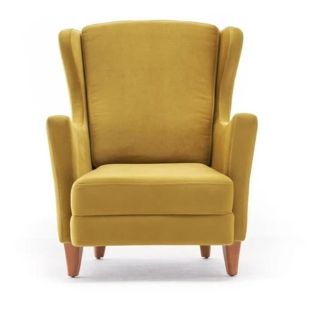 Žluté křeslo ušák Lola Brejer – Artie Hanah Home
