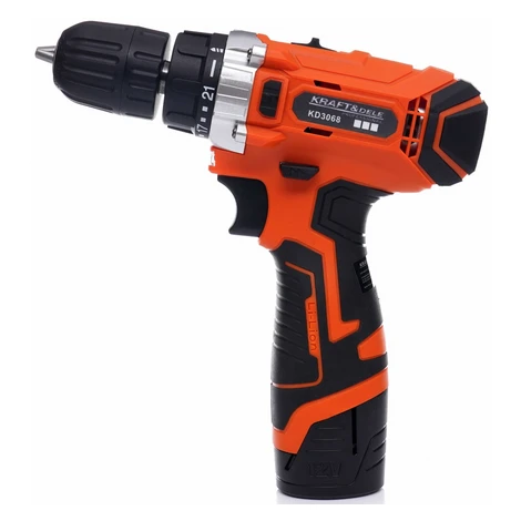 KRAFT&DELE Akumulátorová vrtačka 12 V Li-ion s LCD displejem KD3068