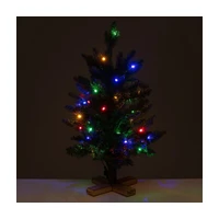 Luxusní vánoční 3D stromek QVC / jedle / 100 cm / 150 LED Deluxe / teplá bílá/vícebarevná / zele