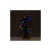 Luxusní vánoční 3D stromek QVC / jedle / 60 cm / 50 LED Deluxe / teplá bílá/vícebarevná / zelená