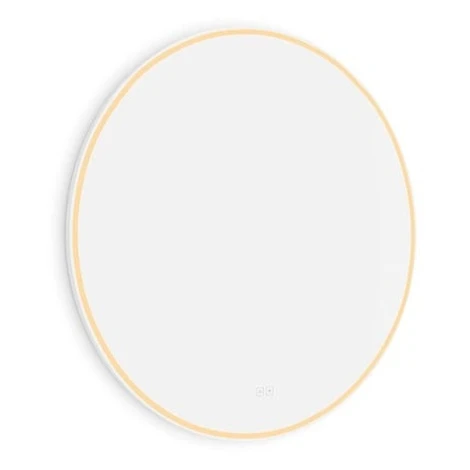 Nimco Bílé kulaté LED zrcadlo pr. 90 mm dotykový senzor bílá ZPB 28003RVX-05