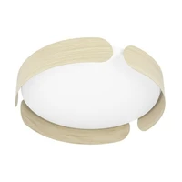 Nástěnná lampa Eglo hnědá ocel, dřevo 901827