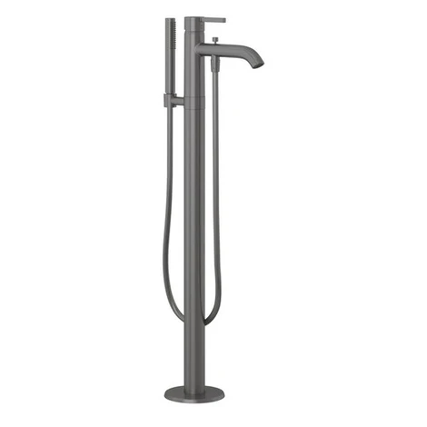 Vanová baterie Kludi Nova Fonte se sprchovým setem kartáčovaný gunmetal 38590N215