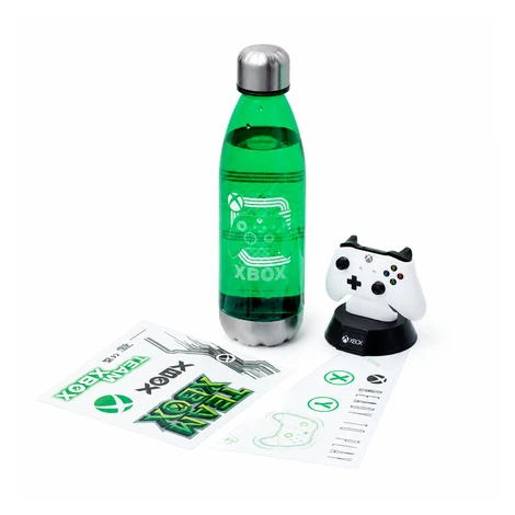 Paladone Dárkový set XBOX láhev, samolepky a světlo