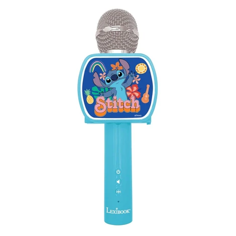 Lexibook Bezdrátový karaoke mikrofon Stitch s držákem na telefon