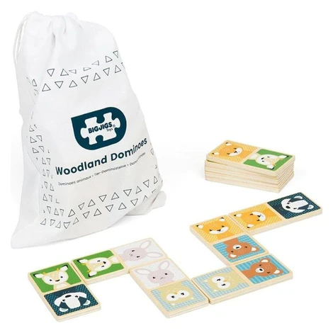 Bigjigs Toys Domino lesní zvířátka