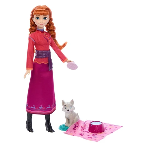 Disney Frozen panenka - Anna s polární liškou Mattel