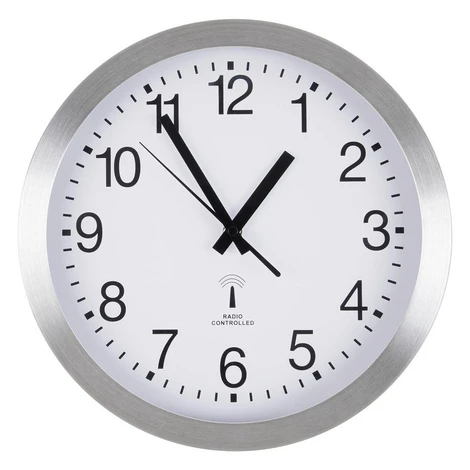Ambia Home NÁSTĚNNÉ HODINY barvy stříbra, bílá 30 cm