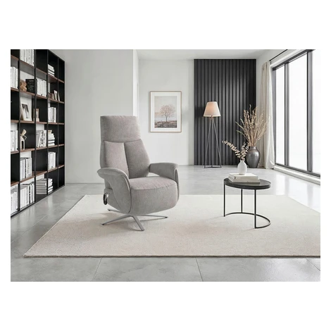 Sit & More RELAXAČNÍ KŘESLO, textil, šedá
