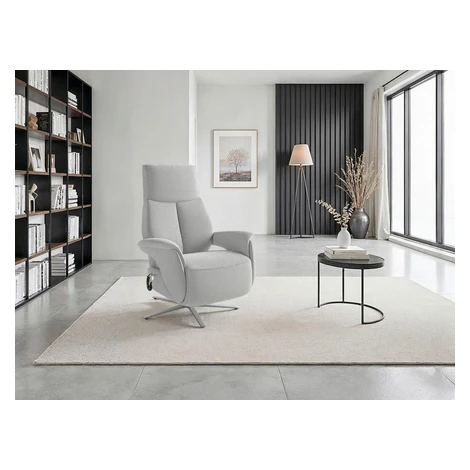 Sit & More RELAXAČNÍ KŘESLO, textil, barvy stříbra