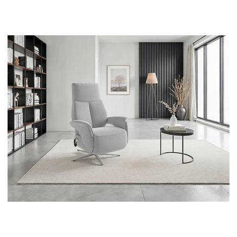 Sit & More RELAXAČNÍ KŘESLO, textil, barvy stříbra