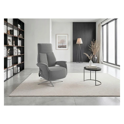 Sit & More RELAXAČNÍ KŘESLO, textil, antracitová