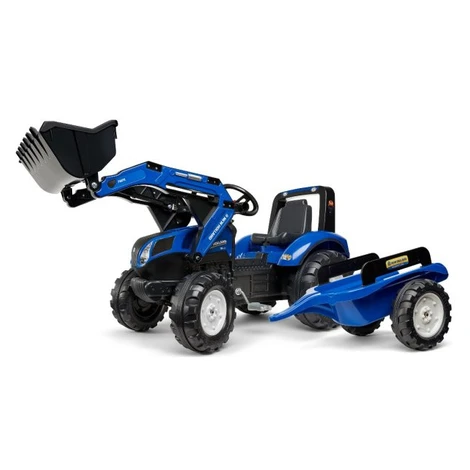 FALK Šlapací traktor 3090M New Holland T8 s nakladačem a přívěsem - 98C-FA3090M