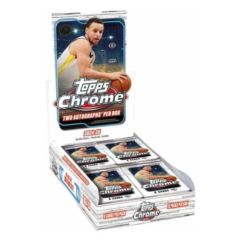 2024-2025 NBA karty Topps Chrome Basketball Hobby Box Panini