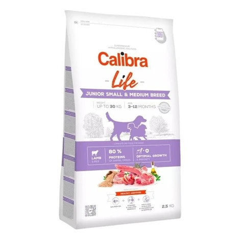 Calibra Dog Life Junior Small&Medium Breed Lamb 2,5kg