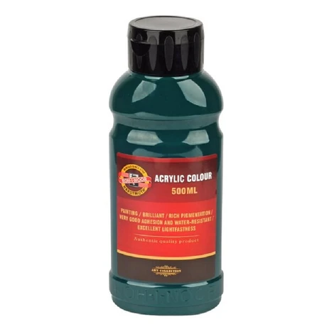 KOH-I-NOOR 1627/0510 - akrylová barva 500 ml, zeleň tmavá Kohinoor