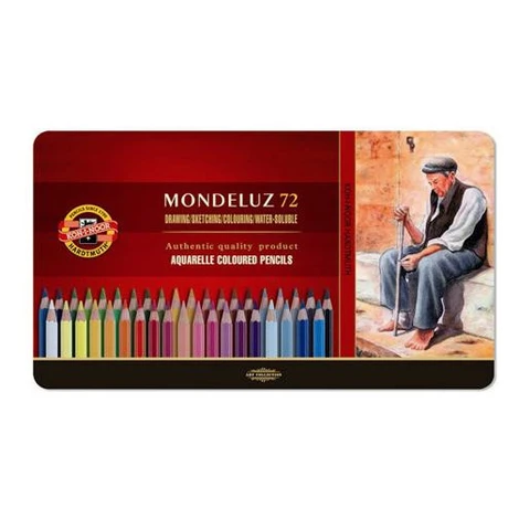 KOH-I-NOOR 3727/72 - akvarelové pastelky v plechovém pouzdře - 72 ks Kohinoor