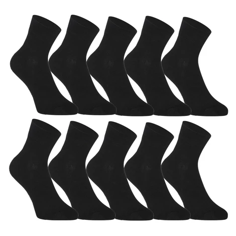 Styx 10PACK ponožky kotníkové bambusové černé (10HBK960)  XL