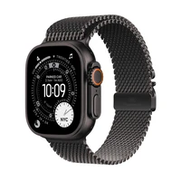 Apple Watch Ultra3 49 mm milánský řemínek černý S chytré hodinky