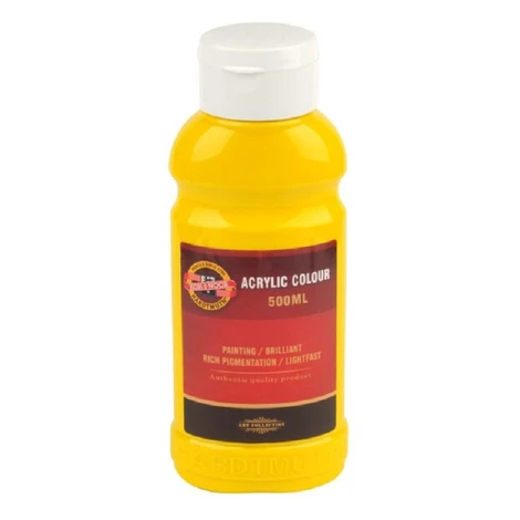 KOH-I-NOOR 1627/0210 - akrylová barva 500 ml, žluť tmavá Kohinoor
