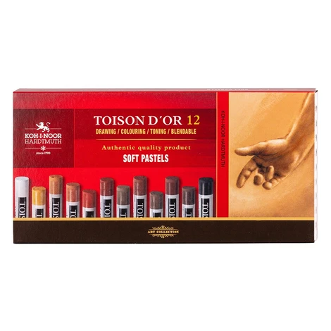KOH-I-NOOR TOISON D´OR 8522/B/12 - prašné křídy - 12 ks Kohinoor