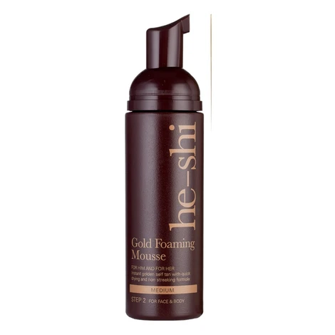 he-shi Gold Foaming Mousse samoopalovací pěna 150 ml