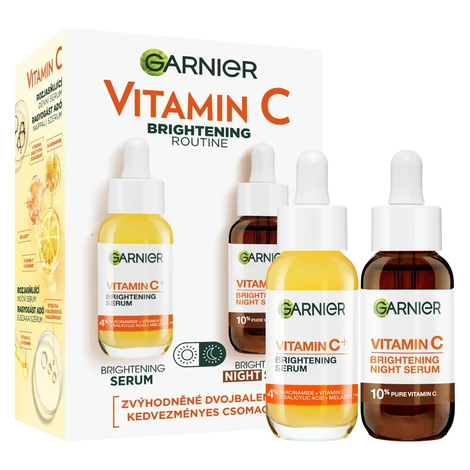 Garnier Vitamin C Brightening Routine denní + noční sérum 2x30 ml duopack