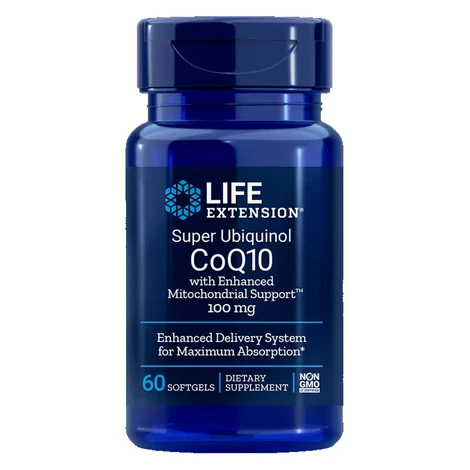 Life Extension Super Ubiquinol CoQ10 with Enhanced Mitochondrial Support 100mg, 60 tablet